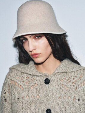 Zara wool blend bucket hat